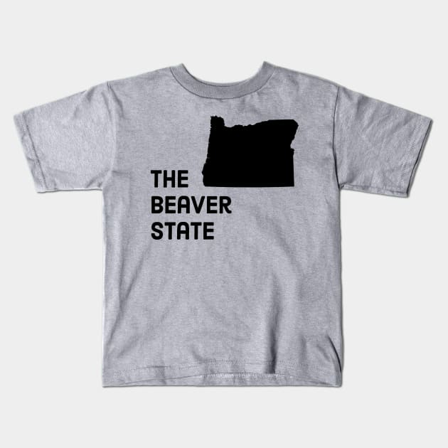 Oregon - The Beaver State Kids T-Shirt by whereabouts